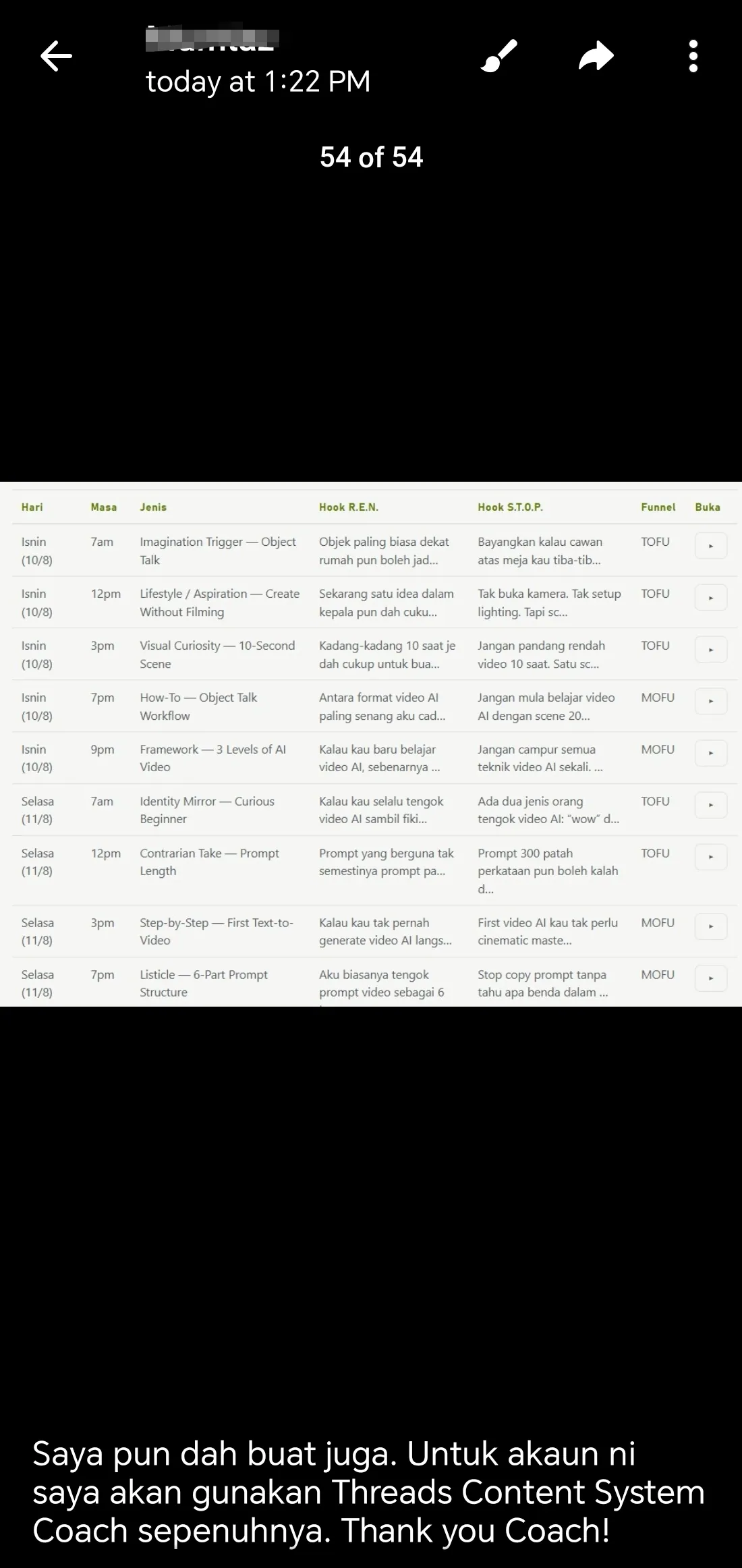 Pengguna mahu menggunakan Threads Content System sepenuhnya